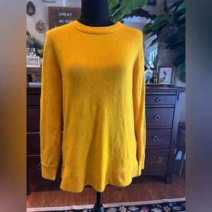 J. Crew Vibrant Yellow Women's Crew Neck Sweater